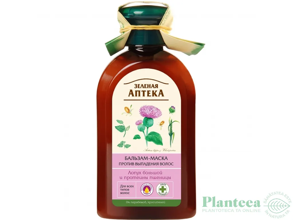 Balsam masca par anticadere brusture proteine grau 300ml - ZELENAYA APTEKA