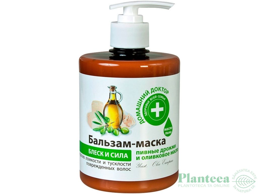 Balsam masca par deteriorat drojdie ulei masline 500ml - DR CASEI