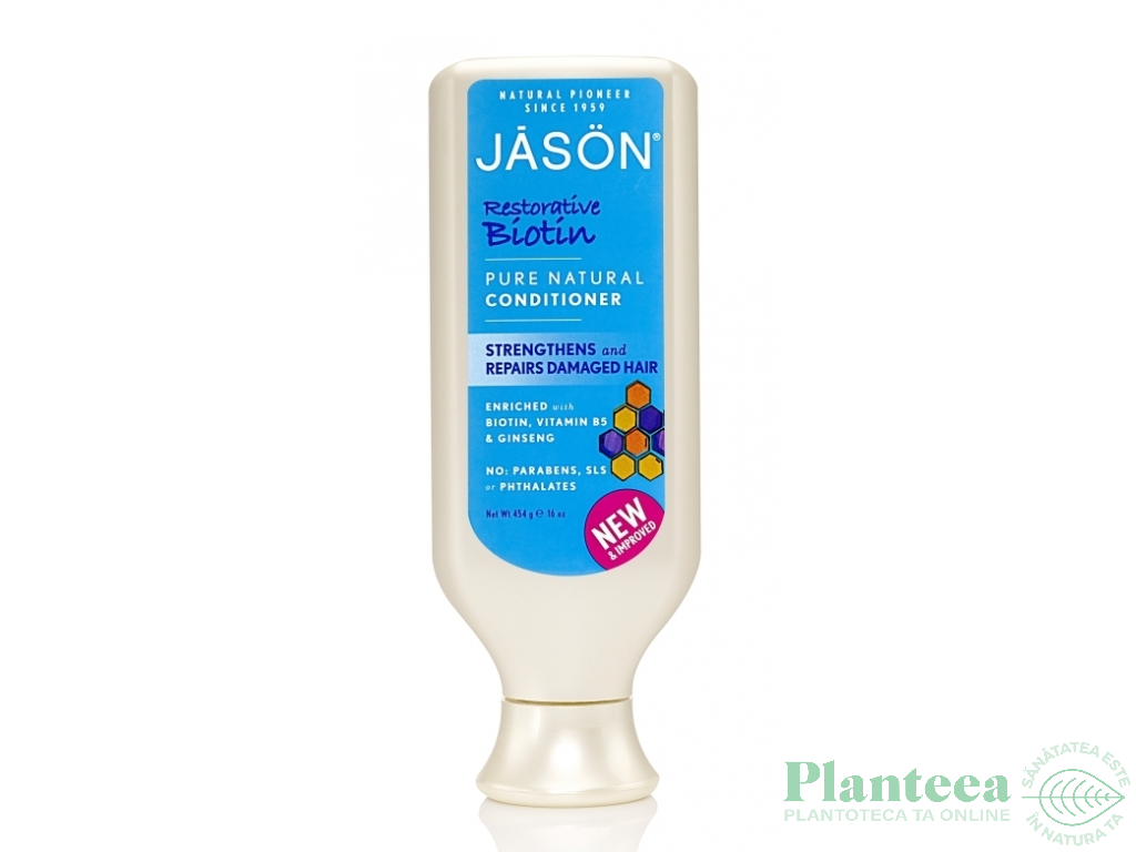 Balsam par restaurator intarire fire despicate Biotin 454g - JASON