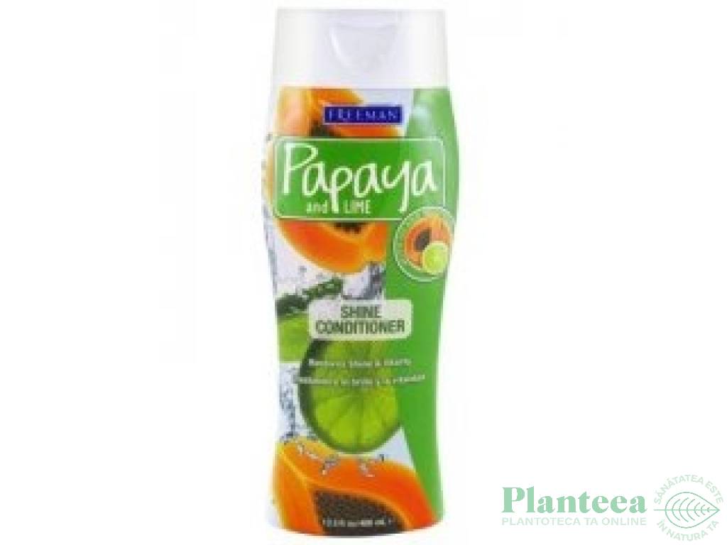 Balsam par stralucire papaya lime 400ml - FREEMAN