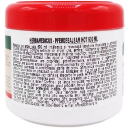 Gel Balsam puterea calului hot 500ml - HERBAMEDICUS