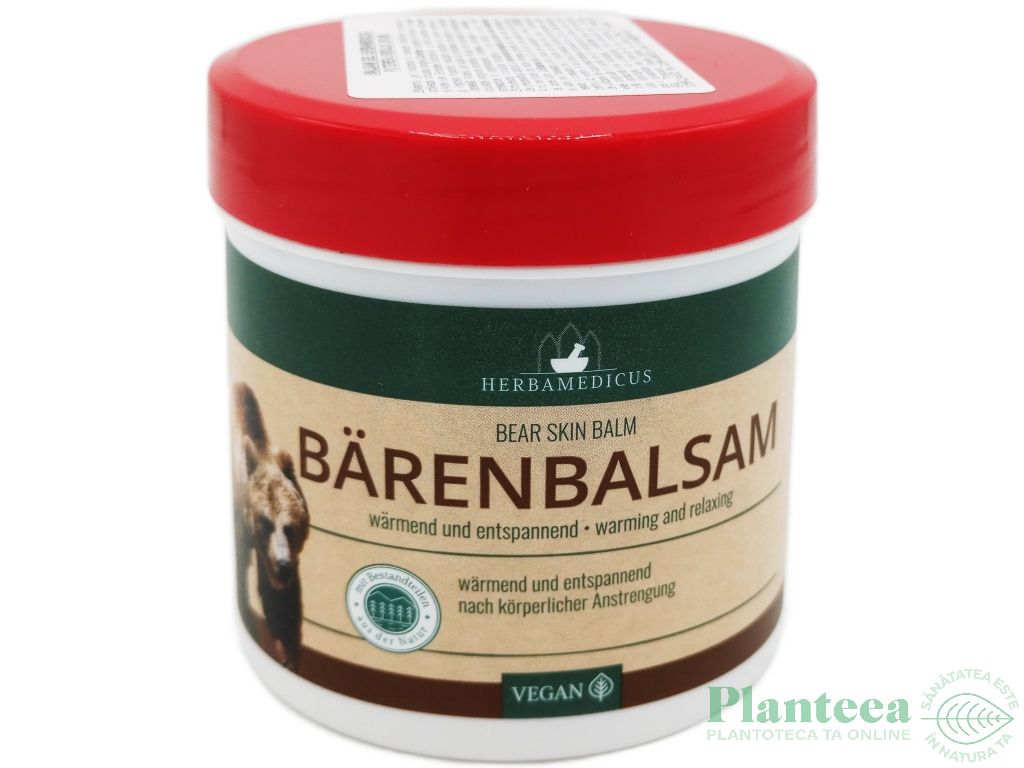 Gel balsamul ursului vegan 250ml - HERBAMEDICUS
