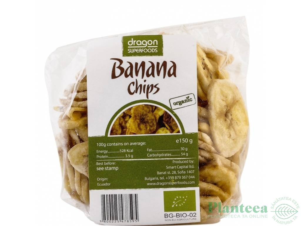 Banane uscate rondele eco 150g - DRAGON SUPERFOODS