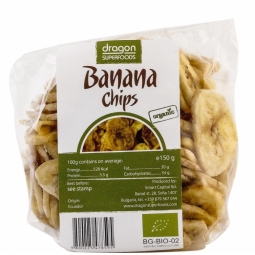 Banane uscate rondele eco 150g - DRAGON SUPERFOODS