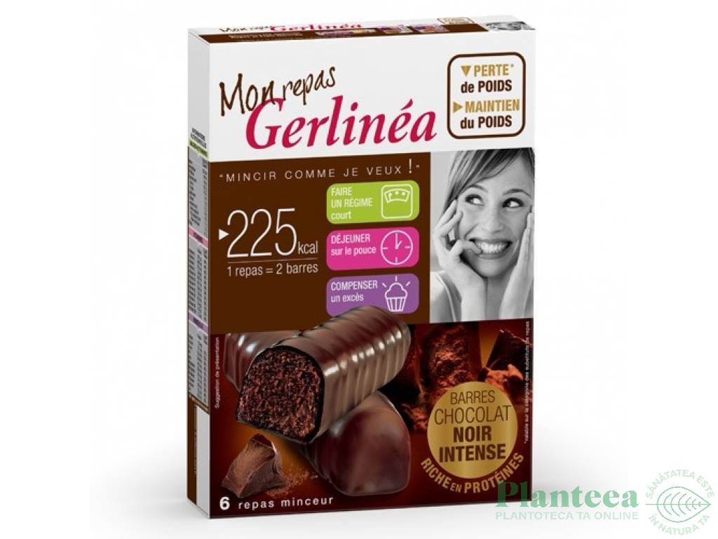 Batoane inlocuire masa ciocolata neagra intensa 12x31g - GERLINEA