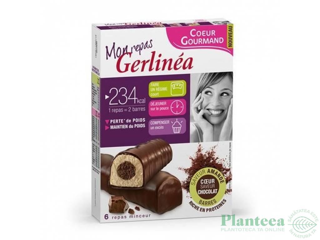 Batoane inlocuire masa ciocolata crema migdale 12x31g - GERLINEA