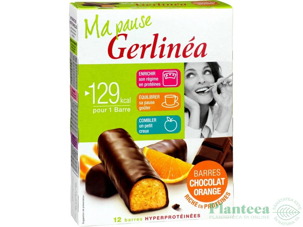 Batoane inlocuire masa ciocolata crema portocale 12x31g - GERLINEA
