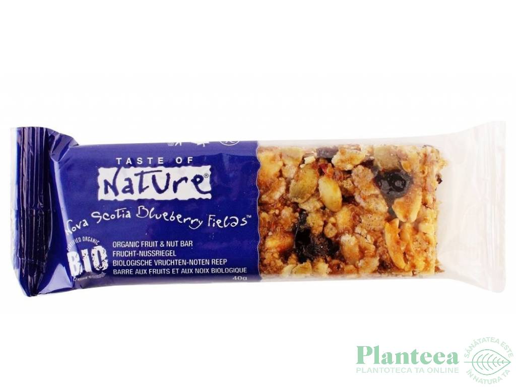 Baton vegan afine eco 40g - TASTE OF NATURE