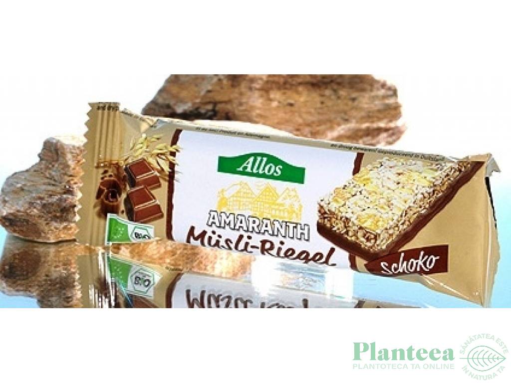 Baton amarant ciocolata musli eco 25g - ALLOS