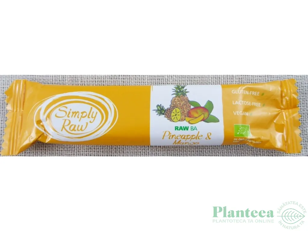 Baton ananas mango raw bio 40g - SIMPLY RAW