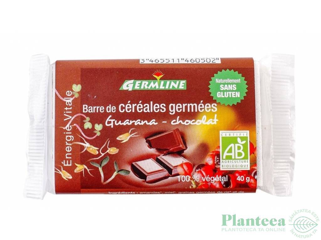 Baton cereale germinate guarana ciocolata eco 40g - GERMLINE