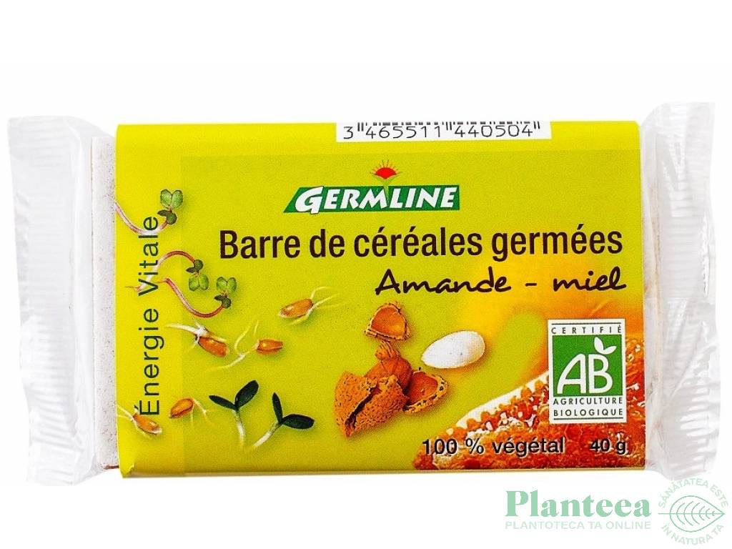 Baton cereale germinate migdale miere eco 40g - GERMLINE