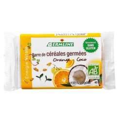 Baton cereale germinate portocale cocos eco 40g - GERMLINE