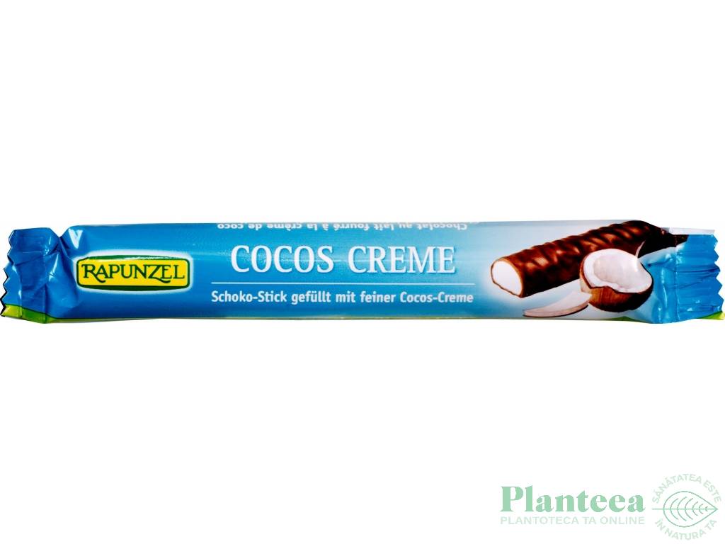 Stick ciocolata lapte umplut crema cocos eco 22g - RAPUNZEL