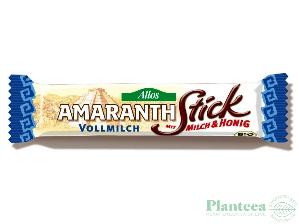 Baton ciocolata lapte integral miere eco 20g - ALLOS