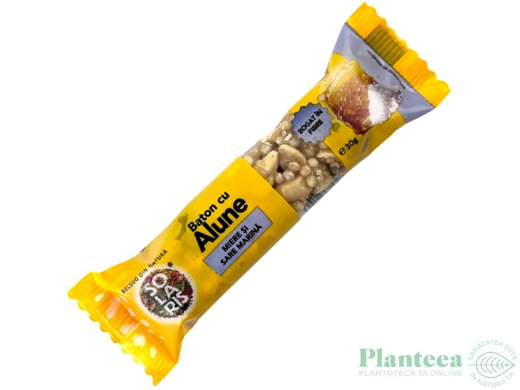 Baton alune miere sare marina 30g - SOLARIS