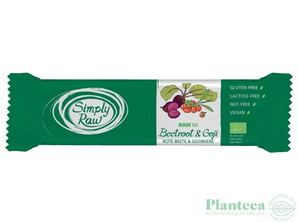 Baton sfecla rosie goji eco 40g - SIMPLY RAW