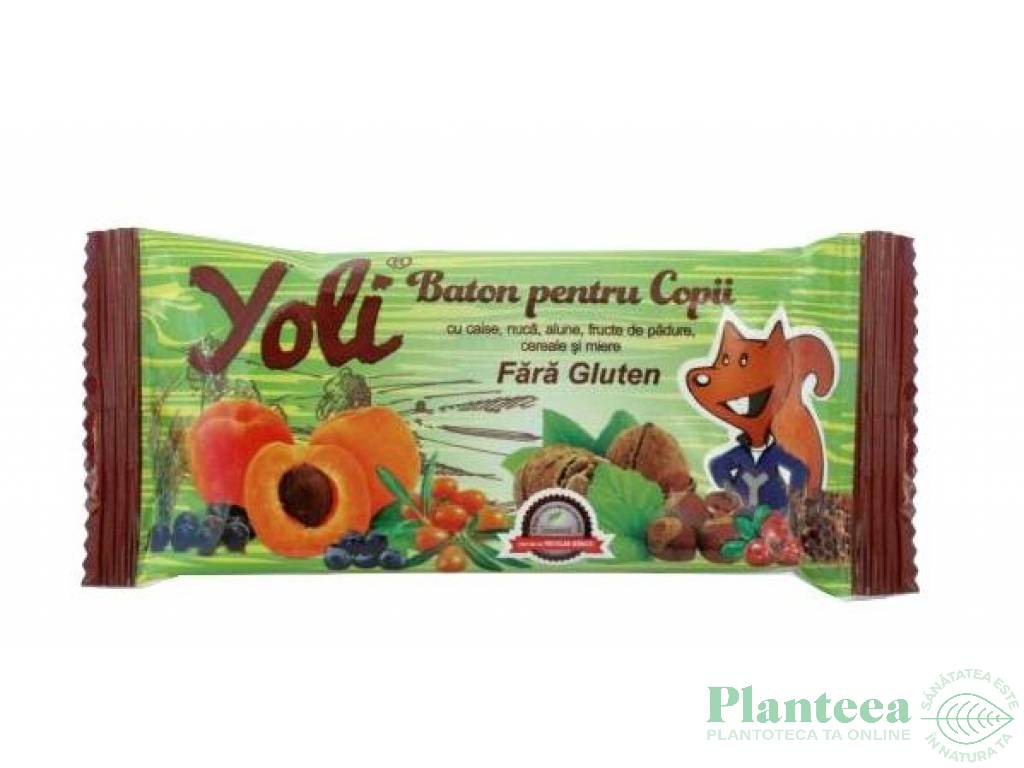 Baton fructe nuci miere copii Yoli 40g - NUTRIBON