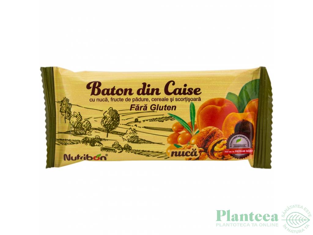 Baton caise nuca fara gluten 40g - NUTRIBON