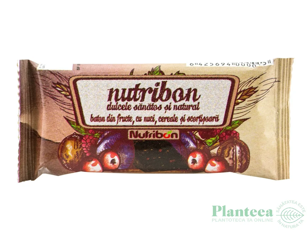 Baton prune nuci cereale scortisoara 40g - NUTRIBON