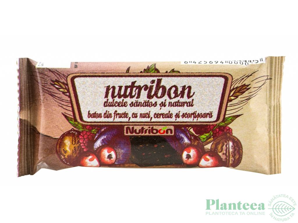 Baton prune nuci cereale scortisoara 40g - NUTRIBON