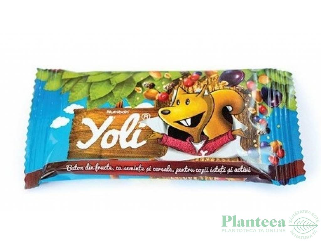 Baton fructe seminte cereale copii Yoli 30g - NUTRIBON