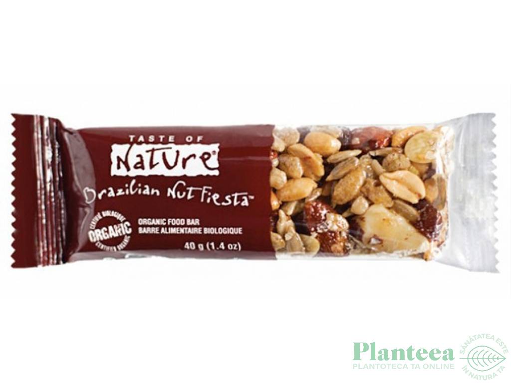 Baton vegan nuci braziliene eco 40g - TASTE OF NATURE