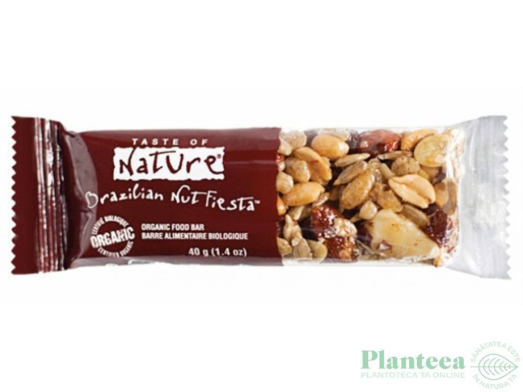 Baton vegan nuci braziliene eco 40g - TASTE OF NATURE