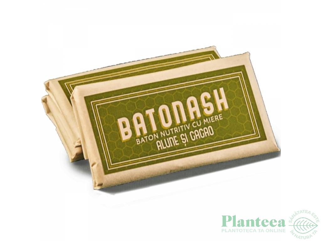 Baton nutritiv miere alune cacao 50g - BATONASH