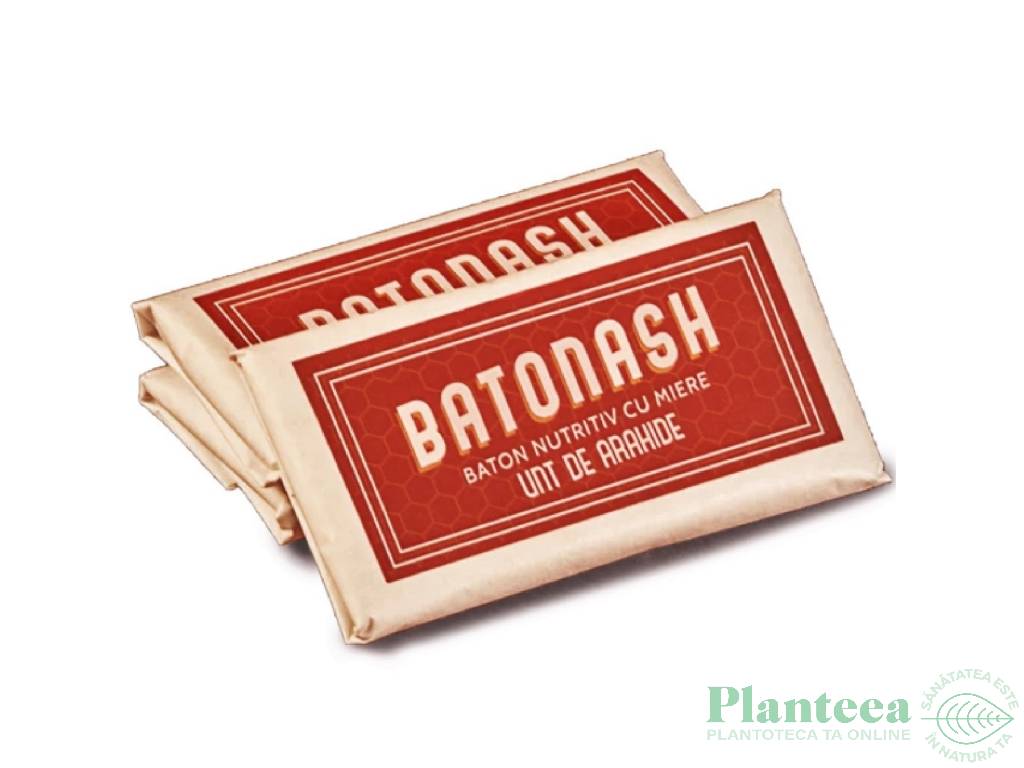 Baton nutritiv miere unt arahide 50g - BATONASH