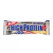 Baton proteic 40% HighProtein arahide caramel 50g - WEIDER