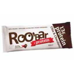 Baton proteic chia ciocolata raw bio 60g - ROOBAR