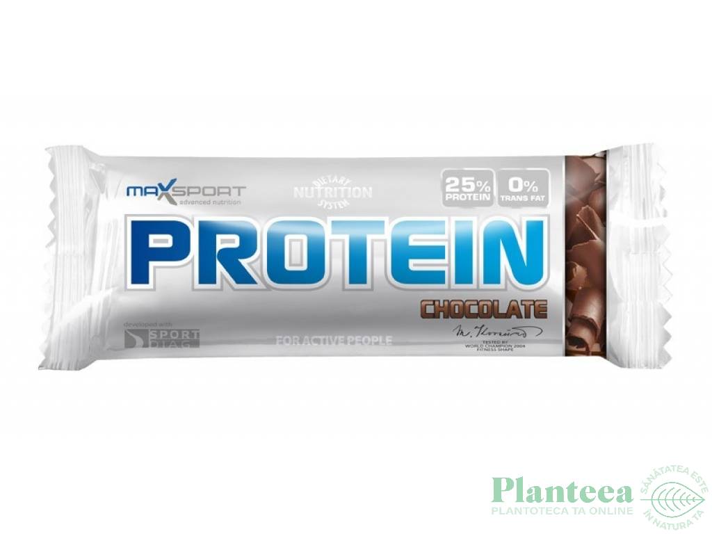 Baton proteic ciocolata 60g - MAXSPORT