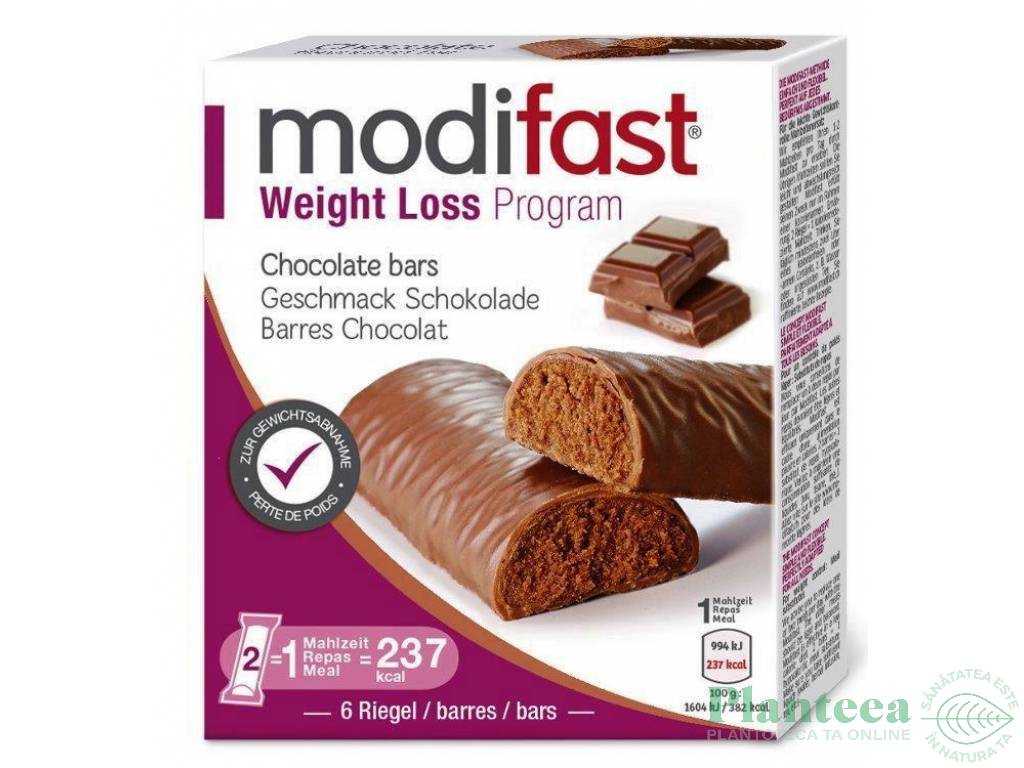 Baton proteic ciocolata 6x31g - MODIFAST