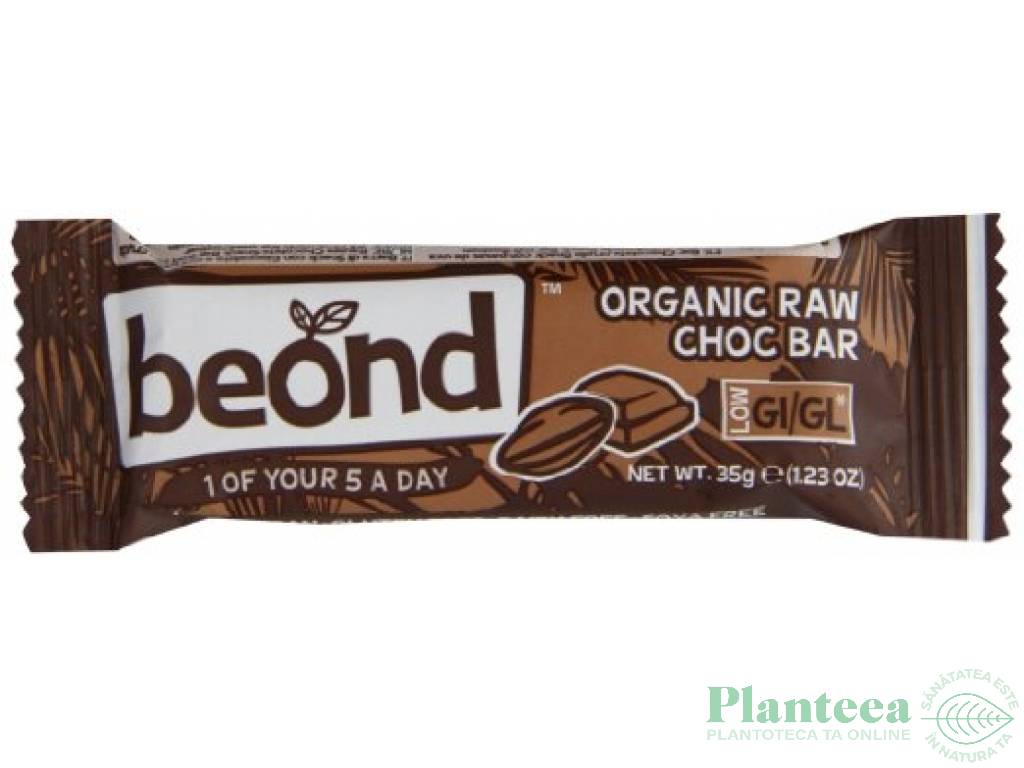 Baton ciocolata raw bio 35g - BEOND