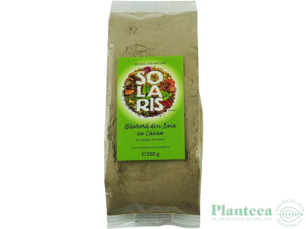 Lapte praf soia integrala cacao 250g - SOLARIS