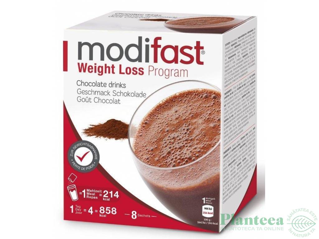 Bautura instant Weight Loss ciocolata 8x55g - MODIFAST