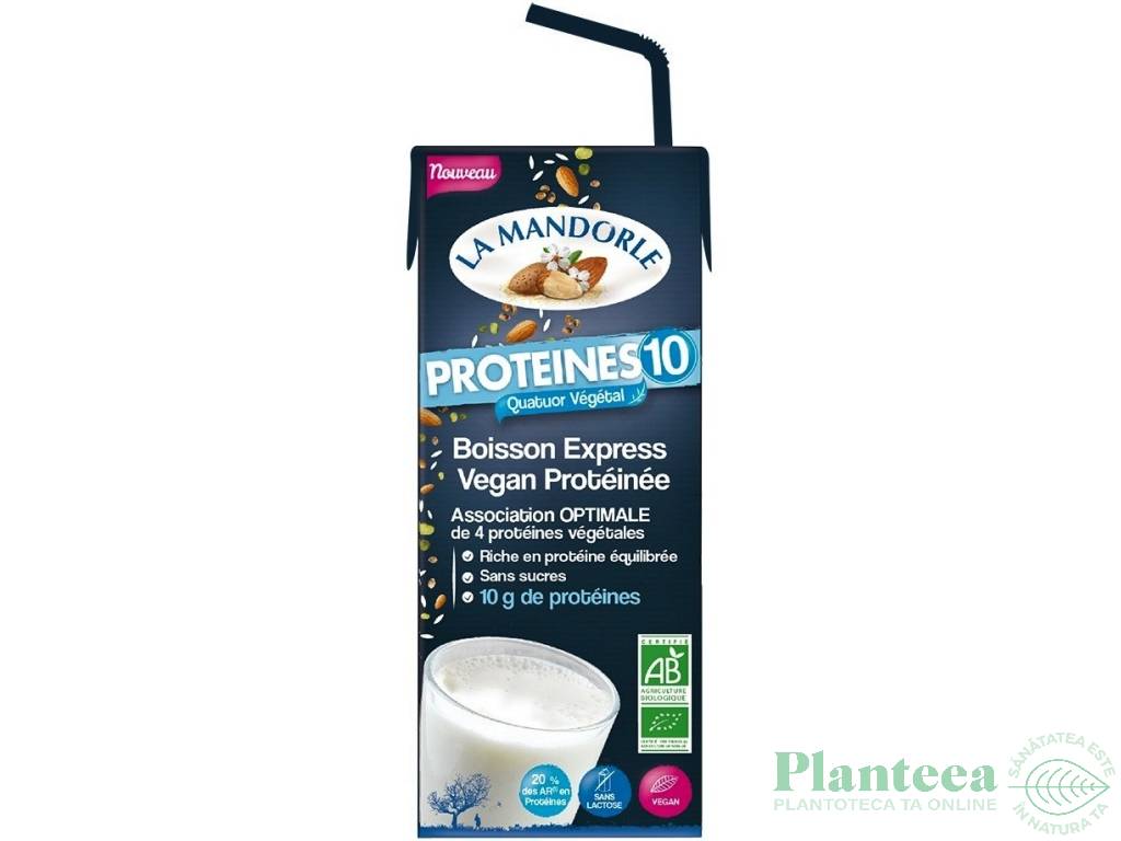 Bautura vegana Protein10 eco 200ml - LA MANDORLE