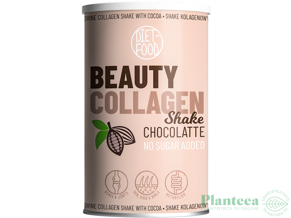Shake instant Beauty Collagen colagen ciocolata 300g - DIET FOOD