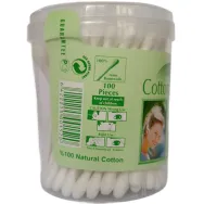 Betisoare urechi bumbac organic adulti 100b - LEONEX