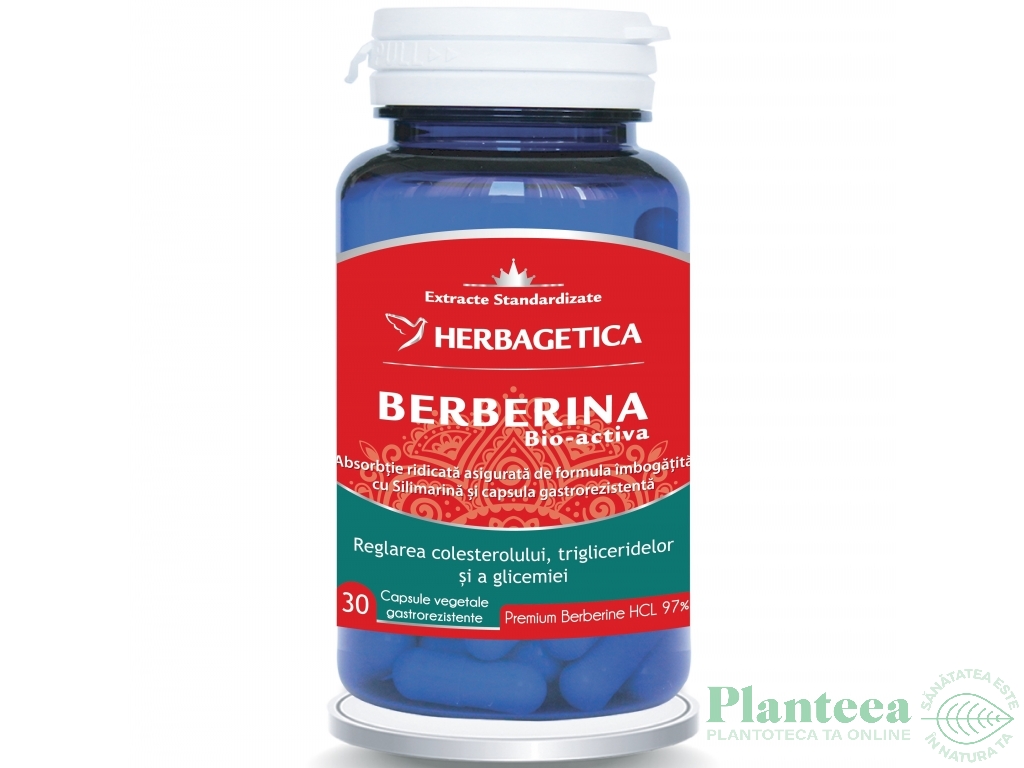 Berberina bio activa 30cps - HERBAGETICA
