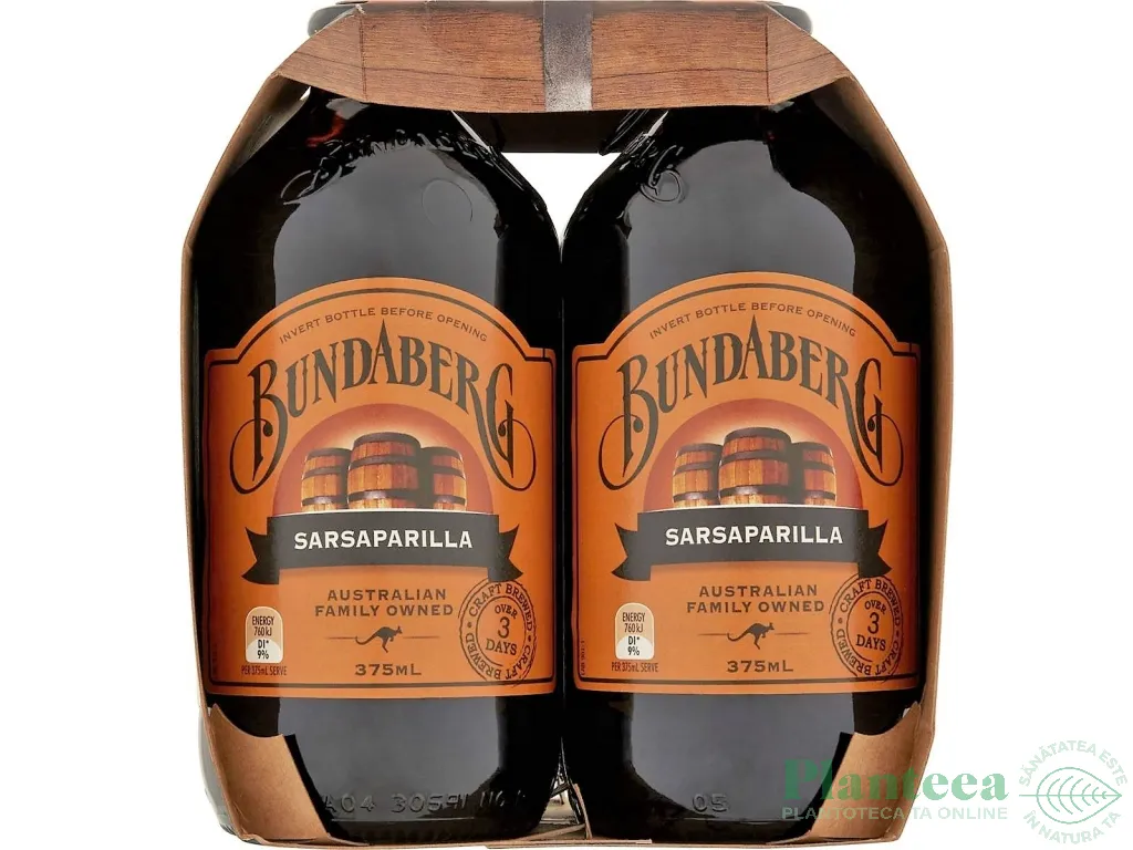 Bere root [sarsaparilla] fara alcool 4x375ml - BUNDABERG