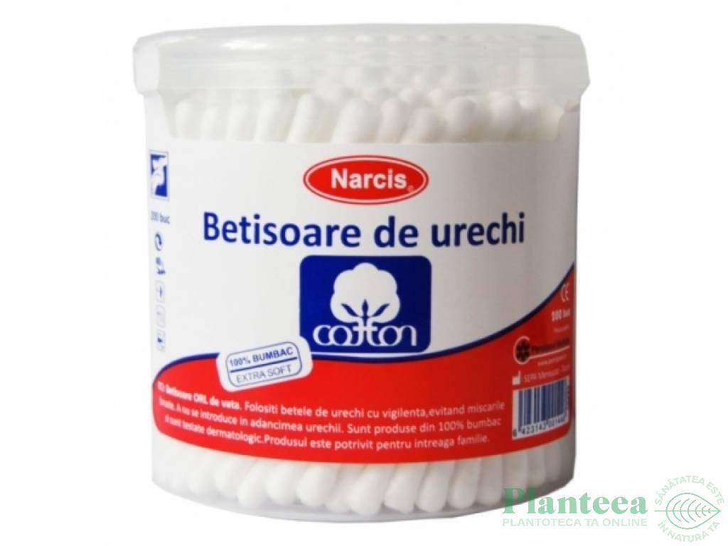 Betisoare urechi bumbac adulti 200b - NARCIS