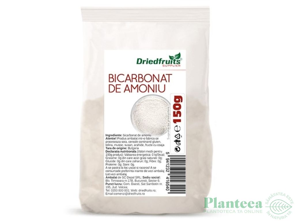 Bicarbonat amoniu 150g - DRIED FRUITS