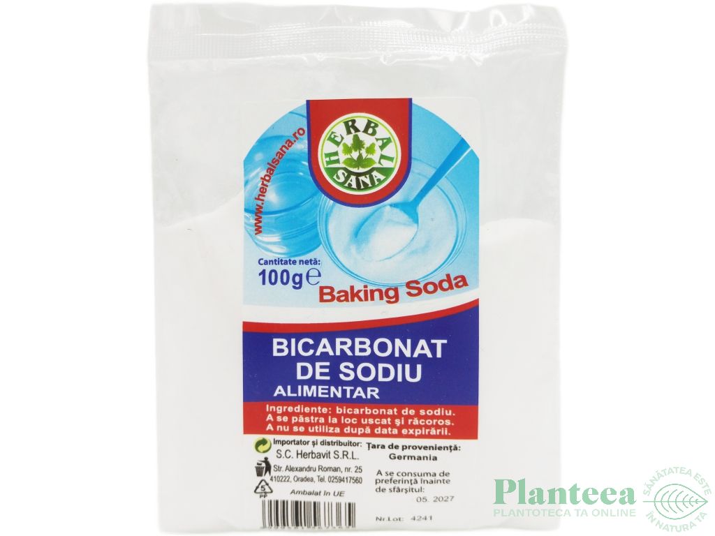 Bicarbonat sodiu 100g - HERBAL SANA