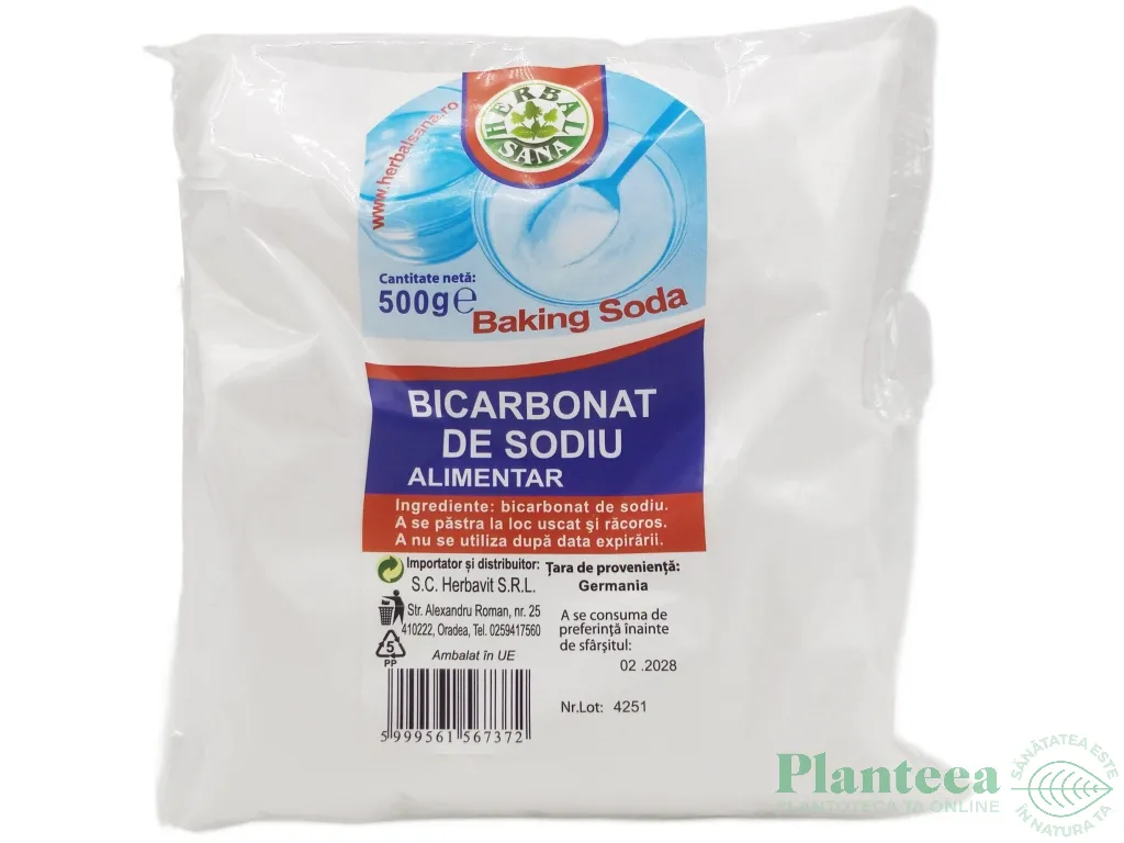 Bicarbonat sodiu 500g - HERBAL SANA
