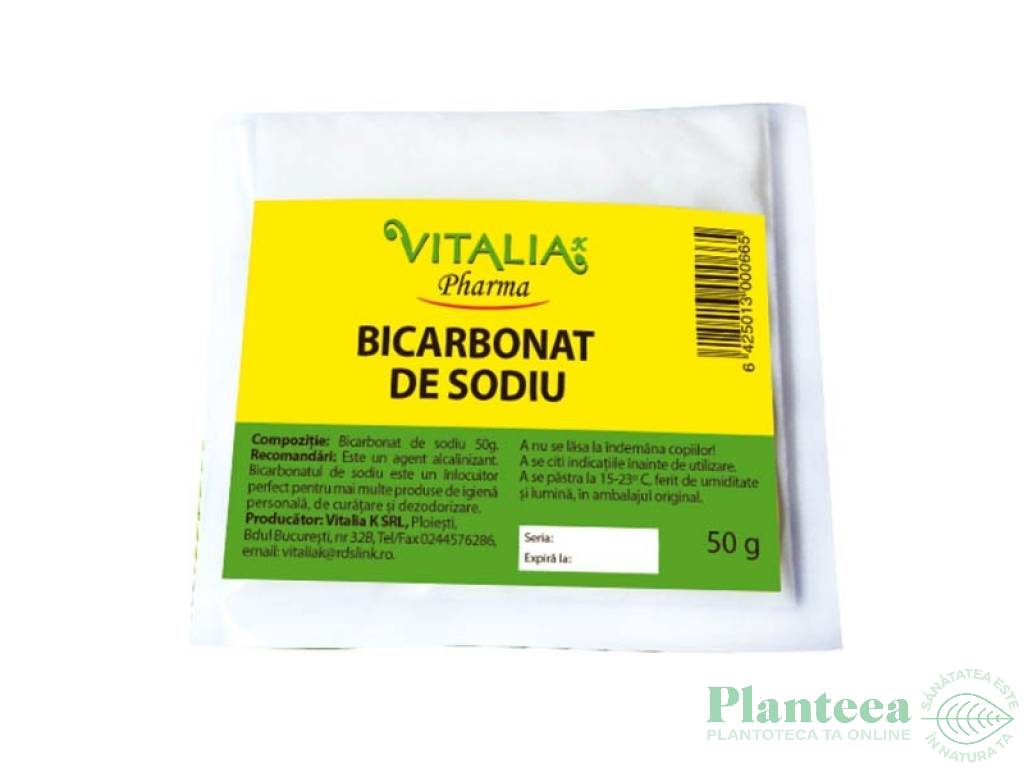 Bicarbonat sodiu 50g - VITALIA K