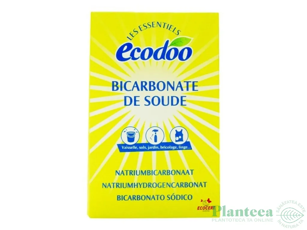 Bicarbonat sodiu pentru menaj 500g - ECODOO