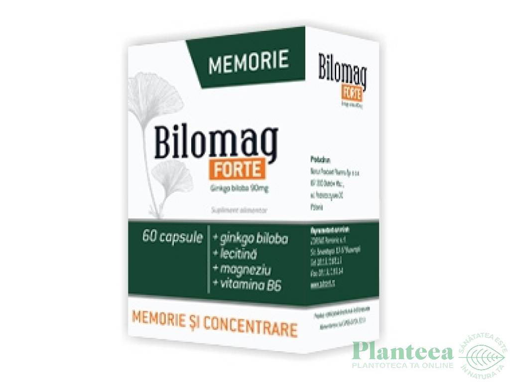 Bilomag forte memorie concentrare 60cps - NATUR PRODUKT