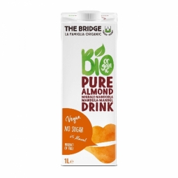 Lapte migdale 6% simplu fara zahar eco 1L - THE BRIDGE